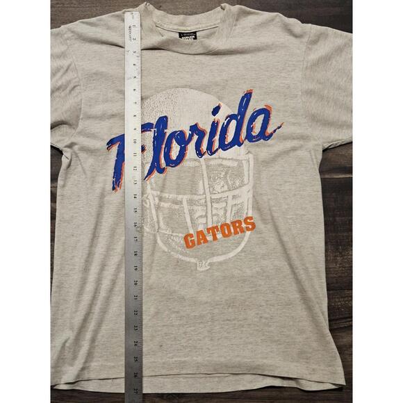 Vintage Screen Stars GATORS NCAA Football Helmet University Of Florida Shirt L - Picture 5 of 6